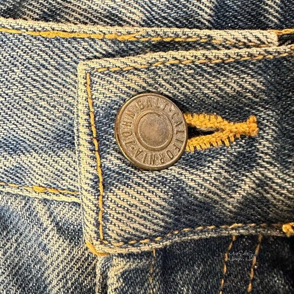 John Galt High Rise Mini Booty Shorts Size 27 - Picture 3 of 3